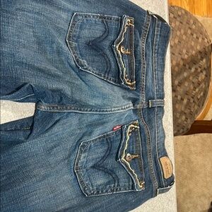 Levi's Dark Blue Boot Cut Jeans 515